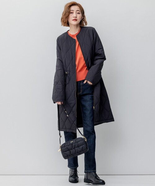 「23区」 長袖ニット 32 オレンジ レディース_画像6