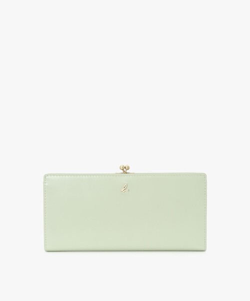 クローバーイースター agnesb 長財布 agnes b.（アニエスベー） 財布 ガラスレザー ロングウォレット