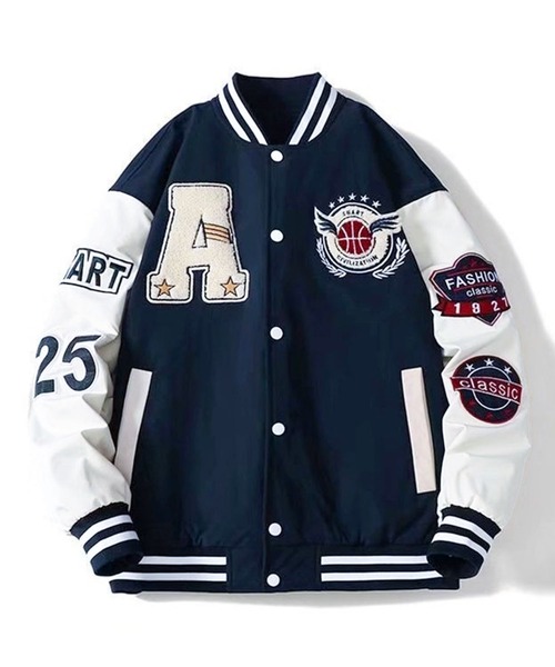 CALIFORNIA OUTFITTERS スタジャン 12A13-SZ ワッペン カレッジロゴ