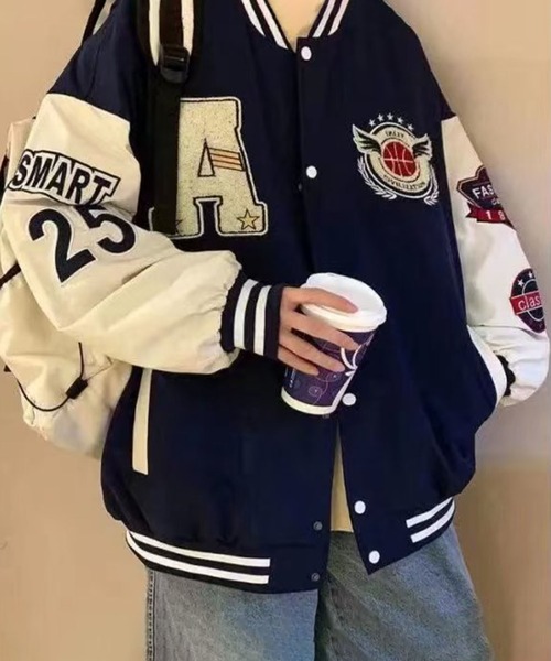 CALIFORNIA OUTFITTERS スタジャン 12A13-SZ ワッペン カレッジロゴ