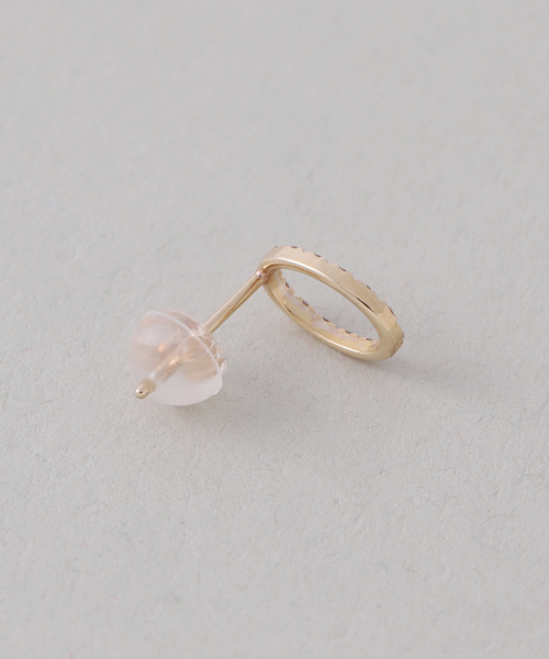 ピアス オーバルダイヤピアス K10（両耳） レディースの画像