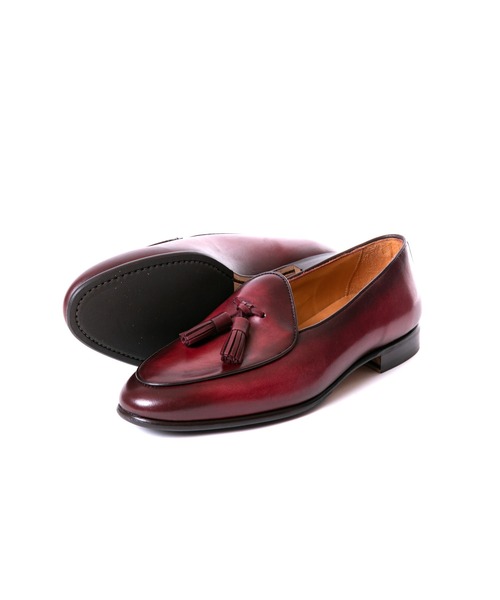 「Berwick1707」 ローファー 40 バーガンディー メンズ_画像3