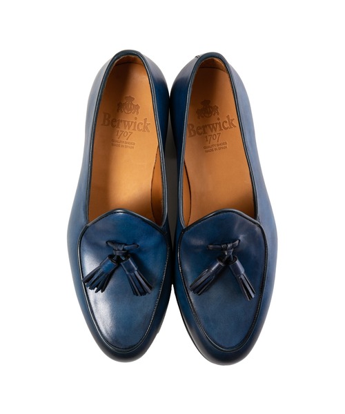 「Berwick1707」 ローファー 40 バーガンディー メンズ_画像8