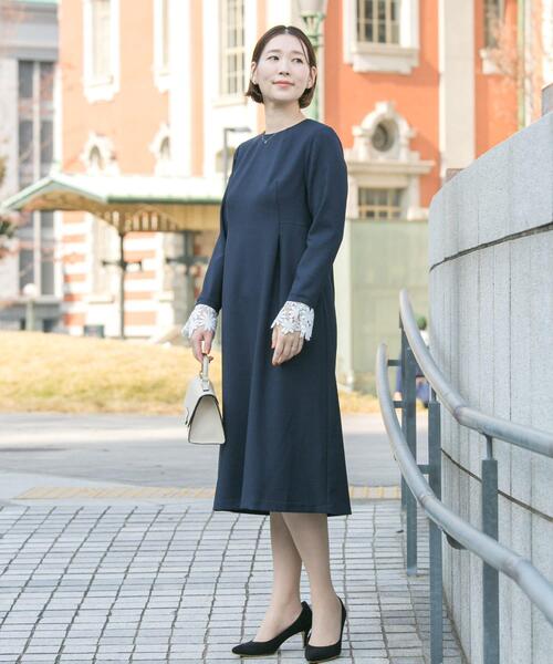 ワンピース 「WEB限定」袖レースワンピース : ZOZOTOWN Yahoo!店