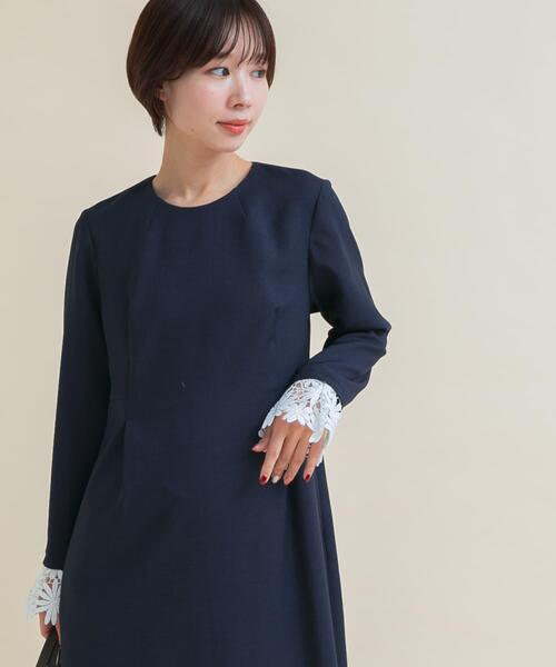 ワンピース 「WEB限定」袖レースワンピース : ZOZOTOWN Yahoo!店