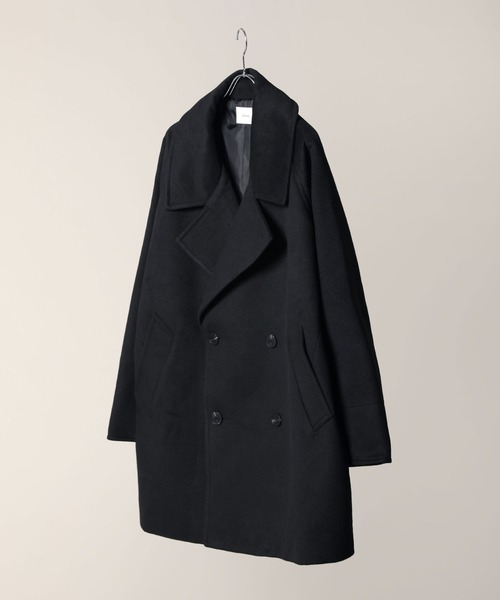 「Bleme」 ピーコート M ブラック メンズ_画像2