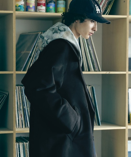 「Bleme」 ピーコート M ブラック メンズ_画像7