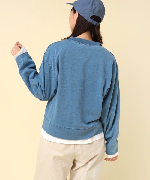 「RNA-N」 長袖カットソー FREE ライトインディゴブルー レディース_画像3