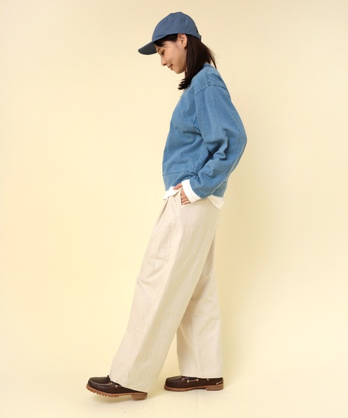 「RNA-N」 長袖カットソー FREE ライトインディゴブルー レディース_画像6