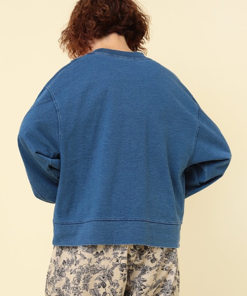 「RNA-N」 長袖カットソー FREE ライトインディゴブルー レディース_画像9