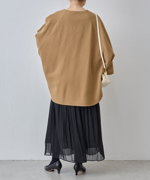 BEARDSLEY」 ポンチョコート FREE キャメル レディース BEARDSLEY 最も