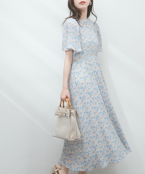 「natural couture」 半袖ワンピース FREE ブラック レディース_画像4