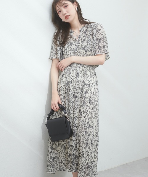「natural couture」 半袖ワンピース FREE ブラック レディース_画像5