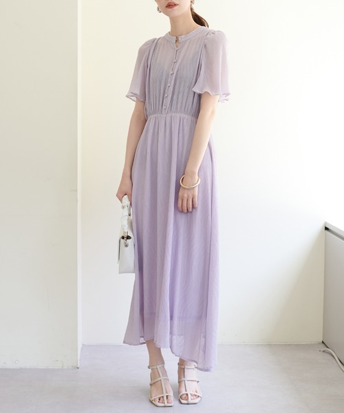 「natural couture」 半袖ワンピース FREE ブラック レディース_画像7