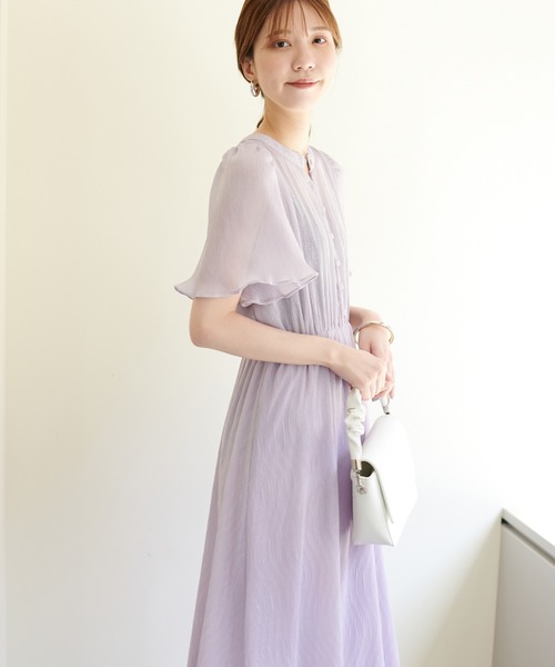 「natural couture」 半袖ワンピース FREE ブラック レディース_画像9