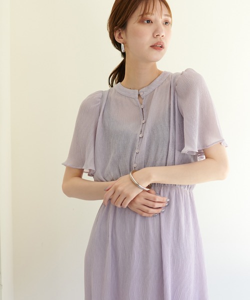 「natural couture」 半袖ワンピース FREE ブラック レディース_画像10