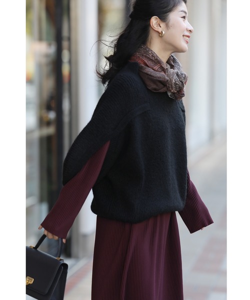 「CAWAII」 半袖ニット FREE グレー レディース_画像5