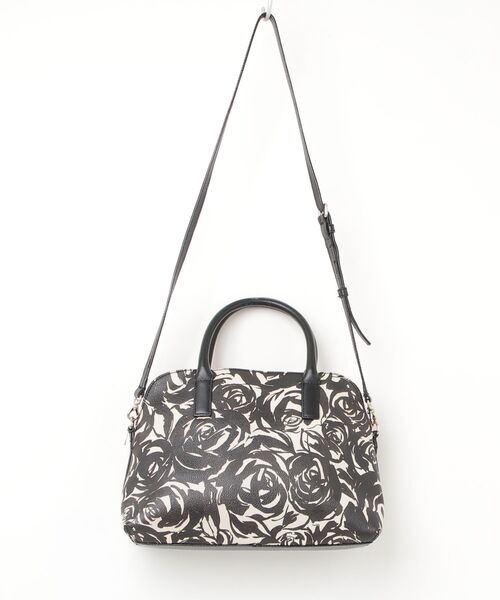 「kate spade new york」 花柄2WAYバッグ - ブラック レディース_画像2