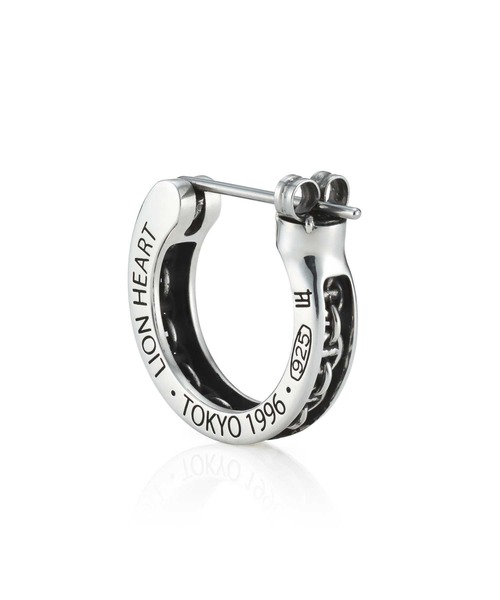 ピアス “for Gift”クロッシングピアス（フレームアンカーチェーン）/シルバー925「LION HEART / ライオンハート」の画像