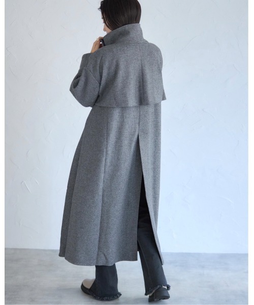 「leimn」 ステンカラーコート M グレー レディース_画像7