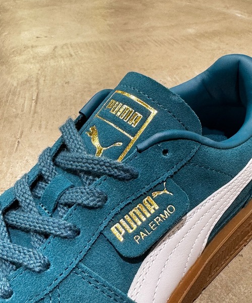 「PUMA」 ローカットスニーカー 25.0cm グリーン系その他 レディース_画像6
