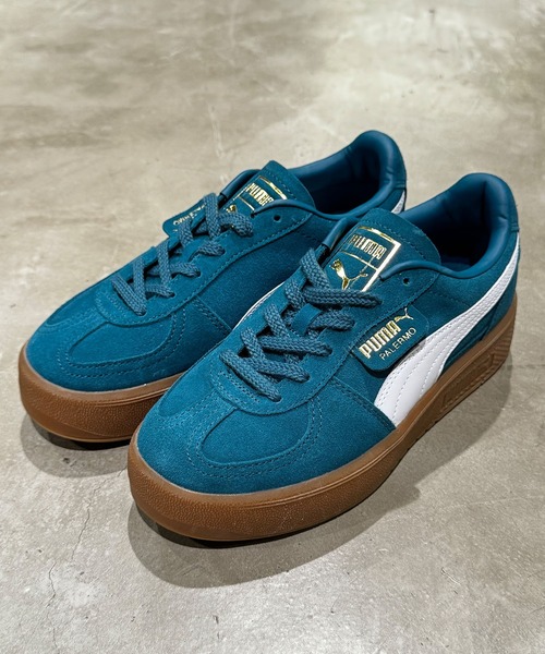 「PUMA」 ローカットスニーカー 25.0cm グリーン系その他 レディース_画像7