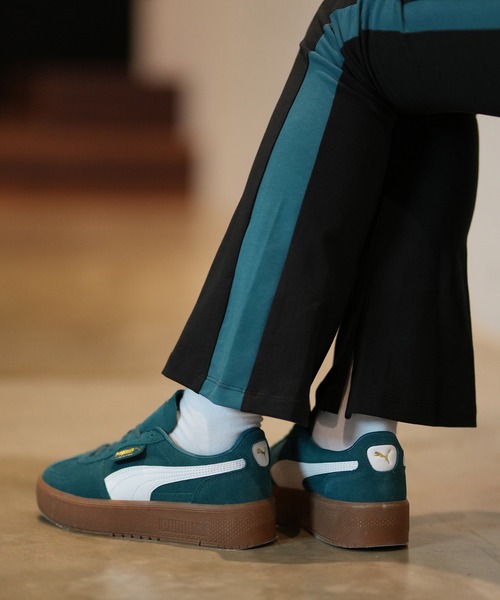 「PUMA」 ローカットスニーカー 25.0cm グリーン系その他 レディース_画像8