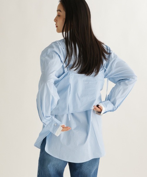 Bibiy. オフショルダーキャミソール 青白ストライプ Bibiy オフショルダ キャミソ ル 青白ストライプ Bibiy. bibiy