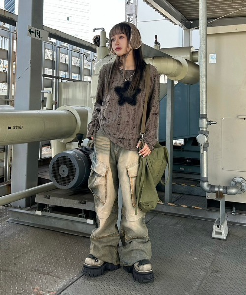 「XU」 「UUL」デニムパンツ M ブルー メンズ