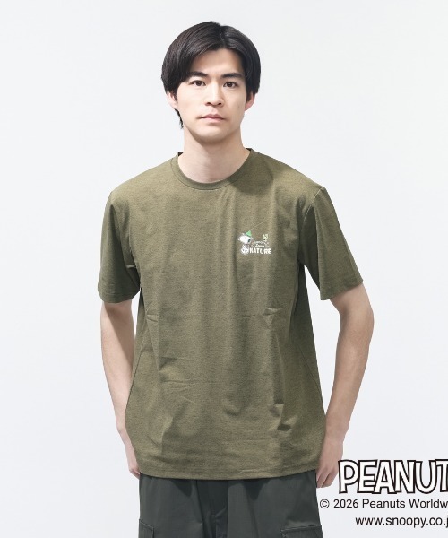 PEANUTS uvカット tシャツ ピーナッツ グラフィック半袖Tピーナッツ