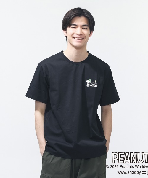 PEANUTS uvカット tシャツ ピーナッツ グラフィック半袖Tピーナッツ