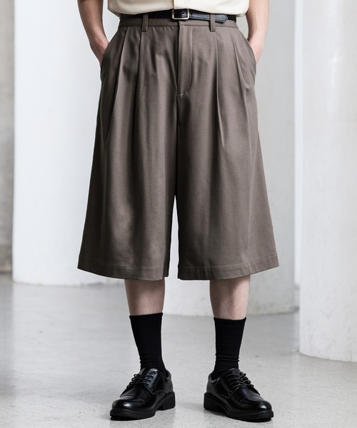 CLEL（クレイル） ワイドパンツ ハーフパンツ パンツ 短パン 「CLEL
