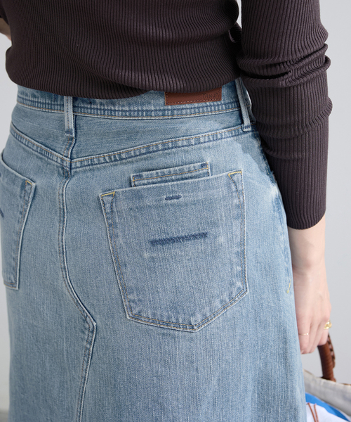 IENA（イエナ） デニムスカート YANUK/ヤヌーク Flare Long Skirt