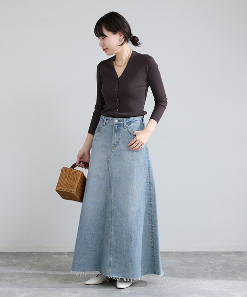 IENA（イエナ） デニムスカート YANUK/ヤヌーク Flare Long Skirt