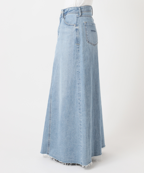 デニムスカート YANUK/ヤヌーク Flare Long Skirt スカートの画像