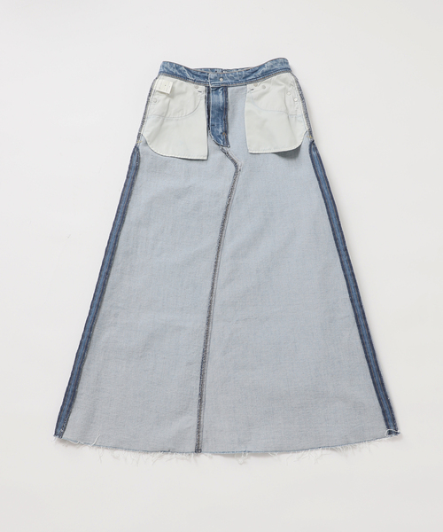 IENA（イエナ） デニムスカート YANUK/ヤヌーク Flare Long Skirt