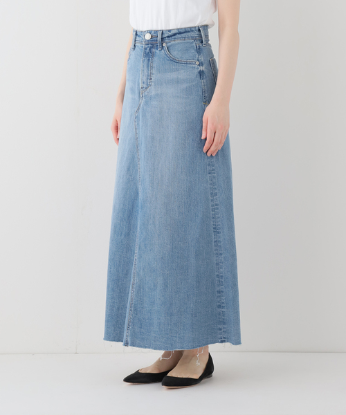 デニムスカート YANUK/ヤヌーク Flare Long Skirt スカートの画像