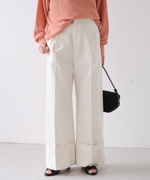 「SLOBE IENA」 チノパンツ 38 ベージュ レディース_画像4