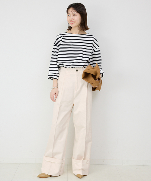 「SLOBE IENA」 チノパンツ 38 ベージュ レディース_画像5