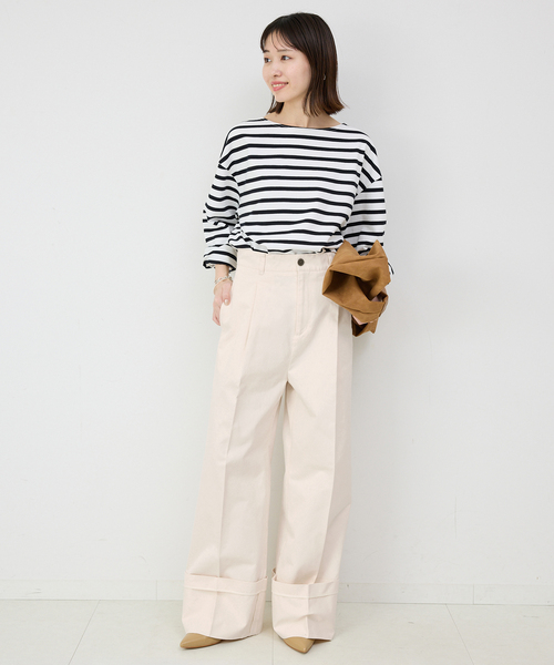 「SLOBE IENA」 チノパンツ 38 ベージュ レディース_画像6