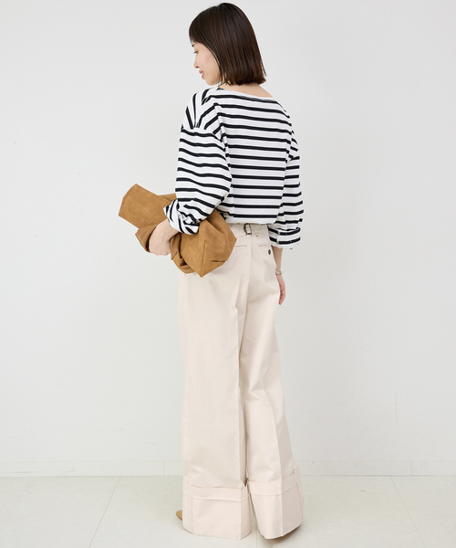 「SLOBE IENA」 チノパンツ 38 ベージュ レディース_画像7