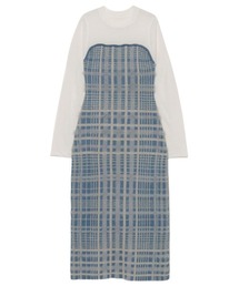 「EIMY ISTOIRE」 ニットワンピース FREE ブラック レディースの画像2