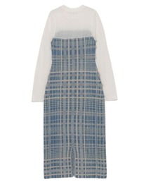 「EIMY ISTOIRE」 ニットワンピース FREE ブラック レディースの画像3