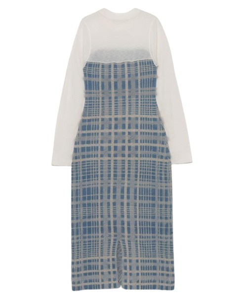 「EIMY ISTOIRE」 ニットワンピース FREE ブラック レディースの画像3