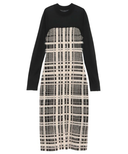 「EIMY ISTOIRE」 ニットワンピース FREE ブラック レディースの画像7