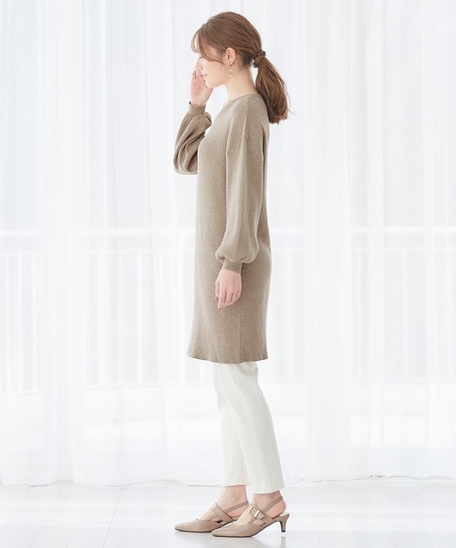 「alotta」 ニットワンピース L ブラック レディース_画像9