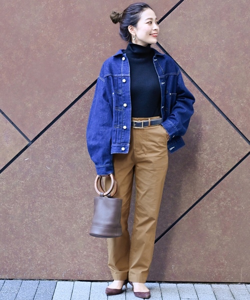 「B.C STOCK」 「Simplicite」パンツ FREE カーキ レディース_画像7