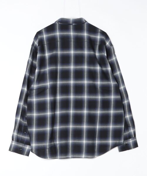 シャツ ONE POINT OMBRE CHECK LIGHT FLANNEL LS SHIRT メンズの画像