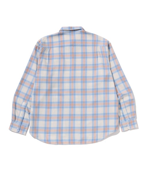 シャツ ONE POINT OMBRE CHECK LIGHT FLANNEL LS SHIRT メンズの画像