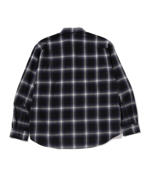 シャツ ONE POINT OMBRE CHECK LIGHT FLANNEL LS SHIRT メンズの画像